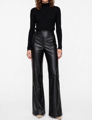 Pantalones efecto piel Sfera negros