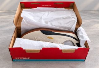 Zapatillas Puma Beige y Negras