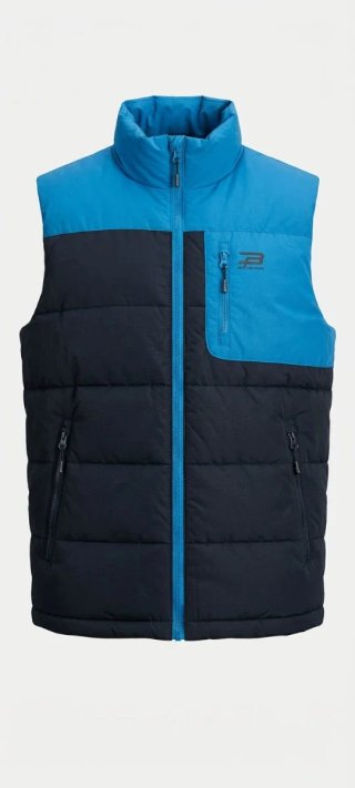 Chaleco Jack & Jones Azul y Negro Talla S