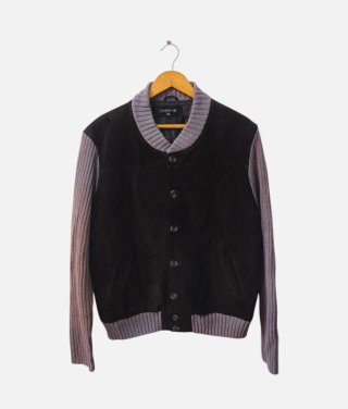 Chaqueta de cuero negro Cristian Lay Talla 54