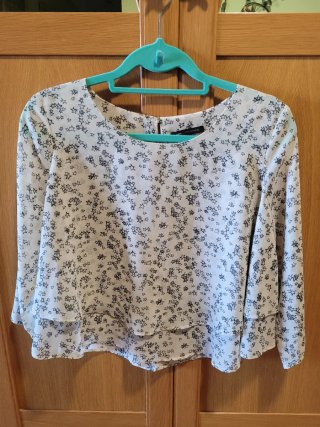 Blusa Mango Estampada Talla M