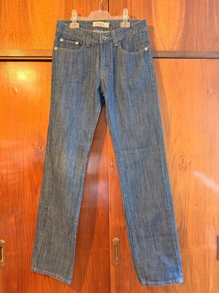 Pantalón Vaquero Azul Recto Retro - Talla M