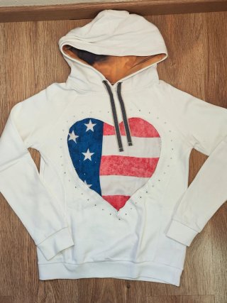 Sudadera Bershka Blanca Talla M