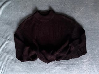Jersey de punto negro H&M Divided cropped