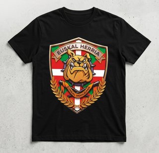 Camiseta Euskal Herria Hooligans Negra Talla M