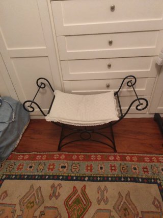 Silla Auxiliar de Forja, para entradas, dormitorio
