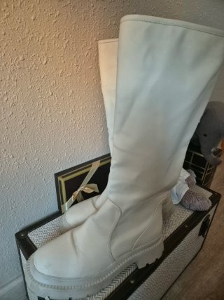Botas Altas Blancas