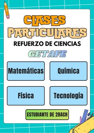 ¡CLASES PARTICULARES DE CIENCIAS EN GETAFE!