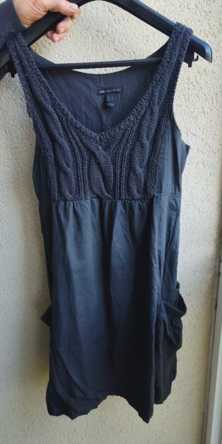 Vestido Negro Massimo Dutti Talla M