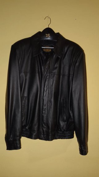 Cazadora Bomber Vintage de Piel Ovina, Marca Euros