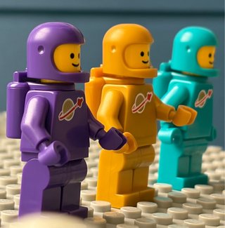 3 Minifiguras LEGO Astronauta Space Classic