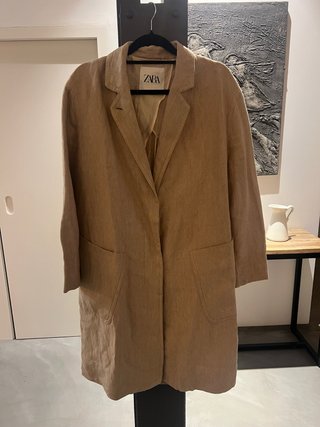 Abrigo de lino Zara Talla XS nunca puesto nuevo