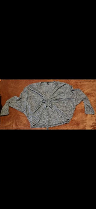 camiseta/top de manga murciélago con fruncido
