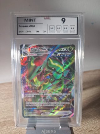 Carta Pokémon Rayquaza VMAX Graduada MINT 9