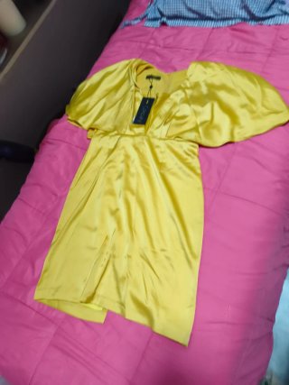 Vestido Elegante Amarillo Oasis