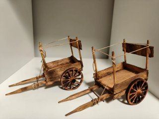 2 Carros de Madera para Belén