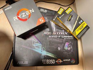 Asus B350-F, AMD Ryzen 5 1600X y 32GB RAM