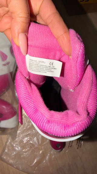 Patines en línea color rosa