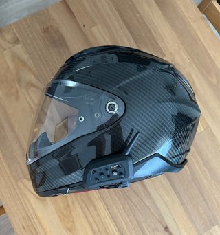 Casco HJC F70 Carbon Talla L + Intercom EJEAS