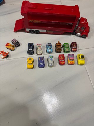 Camión Mack con Coches y Avión Mini Racers