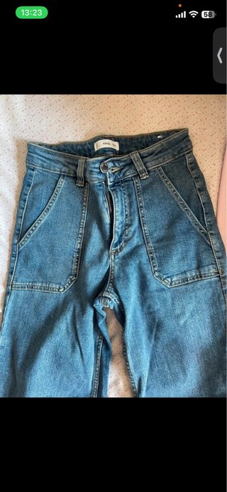 Vaqueros Mango Azules largos