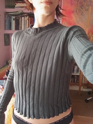 Camiseta Zara Verde Talla S