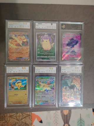 Set de 6 Cartas Pokémon Gradeadas