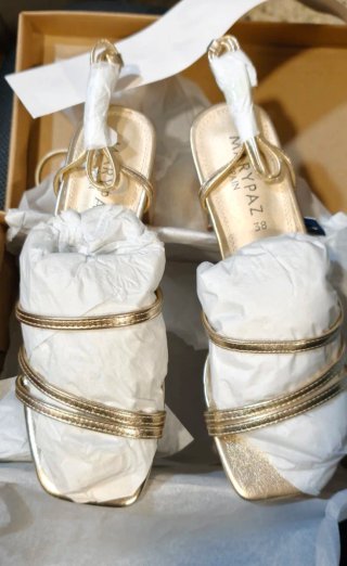 Sandalias Marypaz Doradas Talla 38