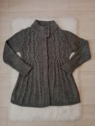 Cárdigan Gris de Punto Talla M