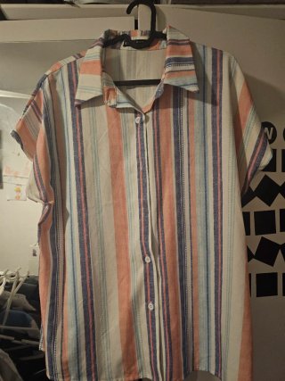 Camisa de rayas multicolor