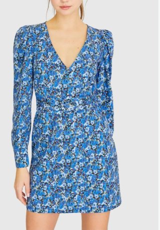 Vestido Estampado Floral Pull&Bear Talla L