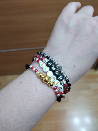 Lote de 4 pulseras de 19,5 cm