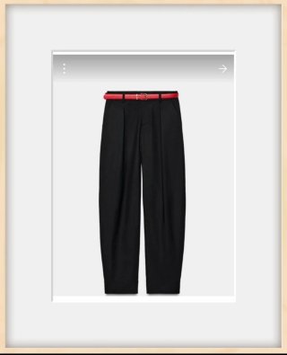 Pantalón recto Zara negro