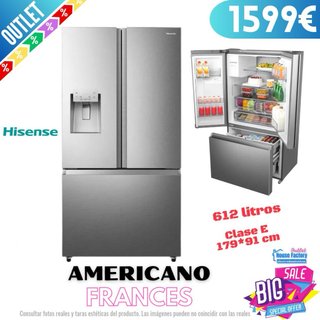 Americano Hisense Inox francés OUTLET