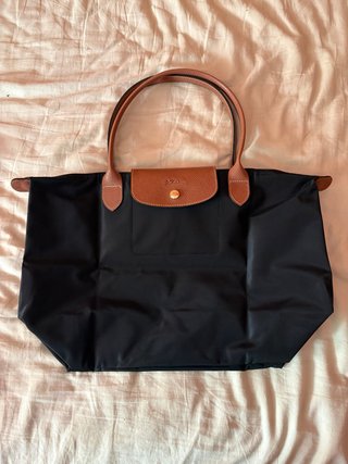 Bolso Longchamp Negro y Marrón talla L