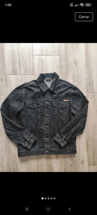 Chaqueta Vaquera Hombre Gris Talla 52