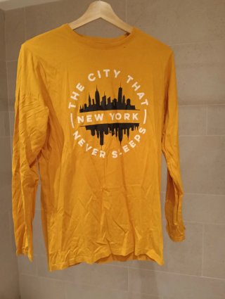 Camiseta Manga Larga Amarilla Primark