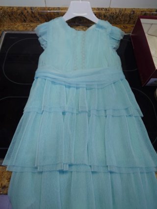 Vestido y chaqueta de Ceremonia Mayoral Azul