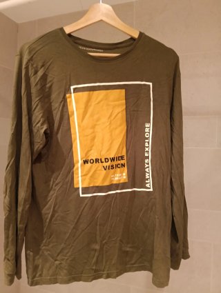 Camiseta Manga Larga Verde Primark