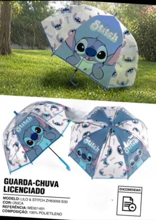Paraguas Transparente Stitch