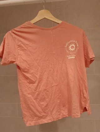 Camiseta Manga Corta Rosa Primark