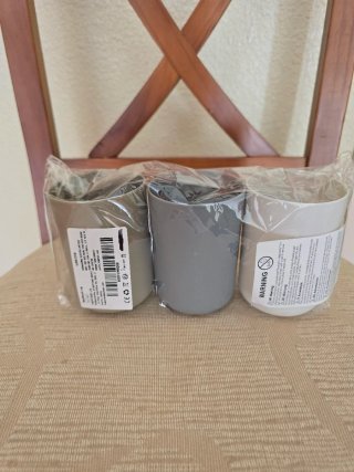 Conjunto de 3 vasos de cepillos dientes