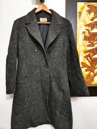 Abrigo de invierno Mango gris talla 42