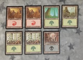 Lote cartas Magic Tierras (máscaras de mercadia)