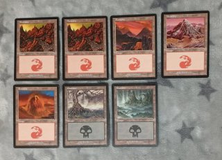 Lote cartas Magic Tierras (invasión)