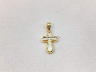 colgante oro 18k con piedra con nacar