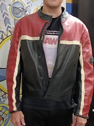 Chaqueta de motorista y pantalon a juego SMOKED SALMON RACING talla M