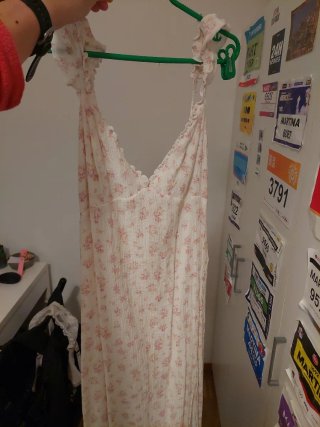 Vestido Blanco con Estampado Floral