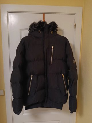 Chaquetón acolchado negro