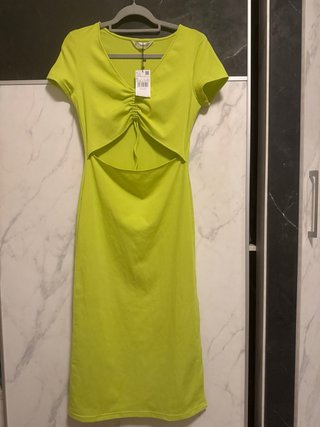 Vestido Midi Verde Lima